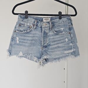 Agolde Women's Light Blue Denim Shorts
